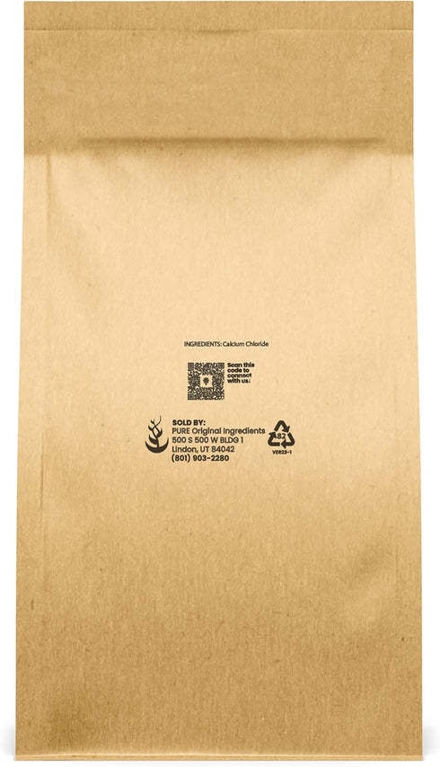 Pure Original Ingredients Calcium Chloride (2 lb) Food Safe, For Wine Making, Home Brew, & Cheese Making