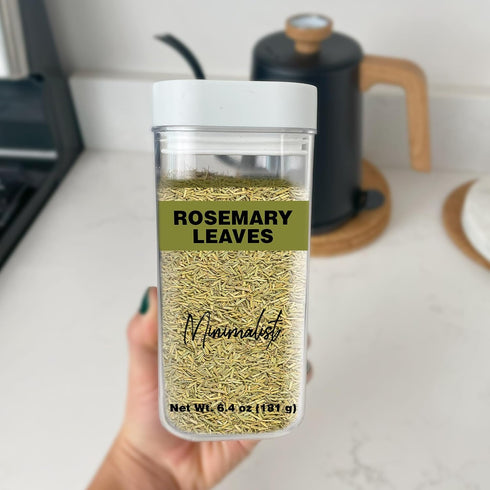 (6.4 oz), Packaging Minimalist Rosemary Leaves Cut & Sifted, Versatile, Reusable