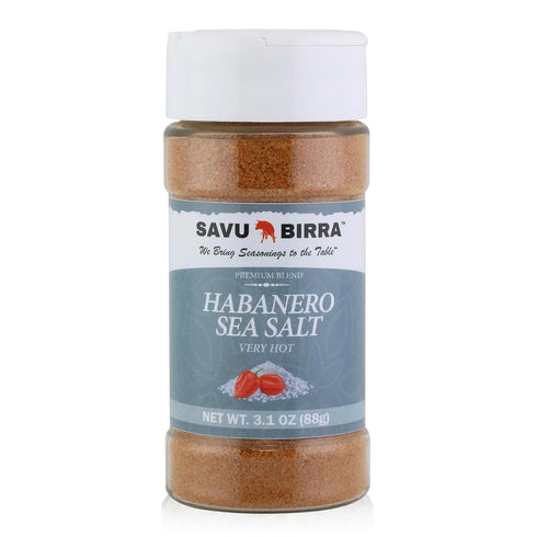 4 Pack: Savu Birra Gourmet Flavored Sea Salt Jalapeno Sea Salt, Habanero SeaSalt, Red Chile Sea Salt, Chipotle Sea Salt