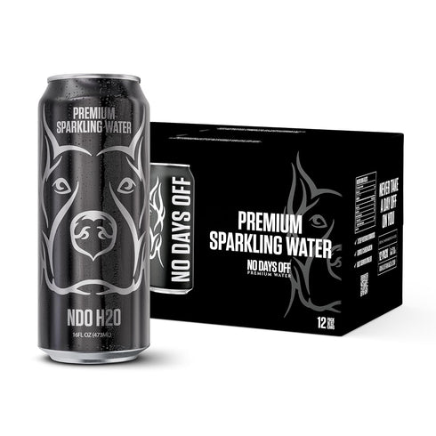 NO DAYS OFF Premium Sparkling Water - 12 Pack,16 fl oz, Sparkling