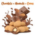12 OZ Dark Chocolate Cocoa Dusted Almonds by It's Delish, Bulk Bag | Choc Covered Almond Candy Snack | Healthy Snacks