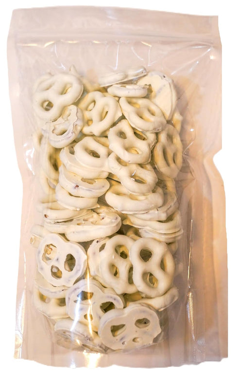 DM Sweets 2 lbs Greek Yogurt Coated Pretzels - of Fresh Gourmet Sweet Creamy Covered Dipped Pretzels
