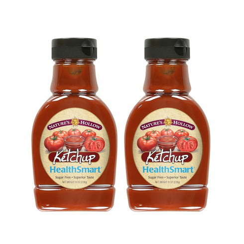 Nature's Hollow HealthSmart Sugar Free Ketchup: No Sugar Added, Low Calorie, Keto,