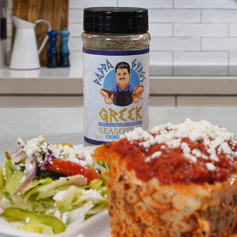 Pappa Gyros All Purpose Greek Seasoning Blend, Large Shaker 7.5 Oz, Authentic Mediterranean Seasoning No MSG, 100% All