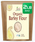 Jiva Organic Barley Flour 2 Pound - All Natural & Raw -