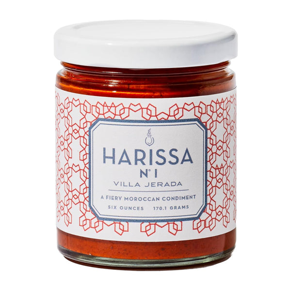 Villa Jerada, Harissa, 6 oz, Fiery Moroccan Hot Sauce with Preserved Lemon,