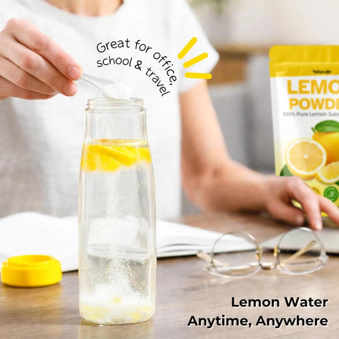 Nahasahr 36 oz 100% Lemon Juice Powder - No Sugar, No Additives, Pure Lemon Powder for Water, Baking & Cooking | Fast