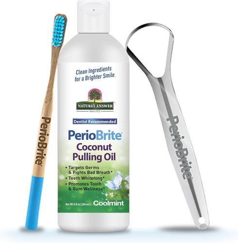 Nature's Answer PerioBrite Coconut Pulling Oil 8 oz Liquid