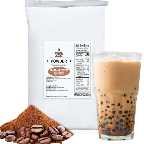 52USA Coffee Milk Tea Powder Flavored, 2.2 lbs (1kg), 3-in-1 Instant Bubble