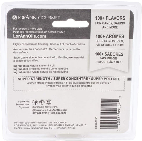 Lorann Oils Candy & Baking Flavoring .125oz Bottle 2/Pkg-Spearmint Oil