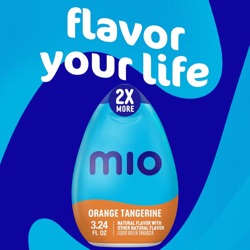 3.24 oz mio Orange Tangerine Flavored with Other Natural Flavor Liquid Water Enhancer, fl Bottle
