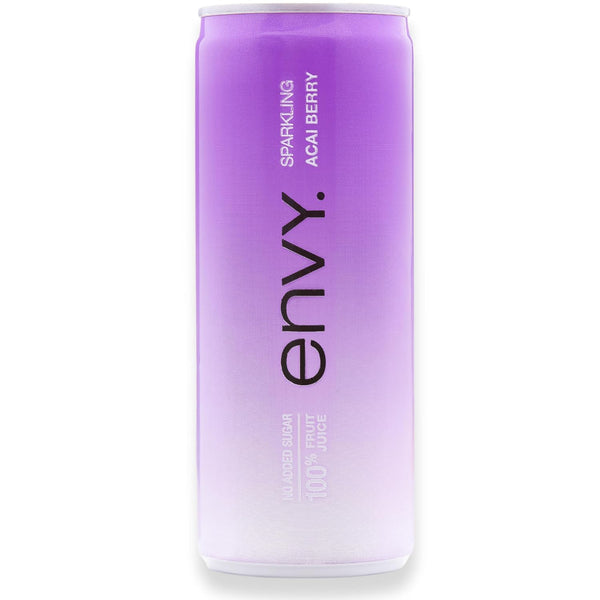 Envy Sparkling 100% Fruit Juice, Acai Berry 8oz (Case of 24)