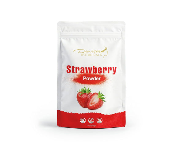 Demeter Botanicals Strawberry Juice powder, 12 Ounces | 100% Natural Fruit | No Added