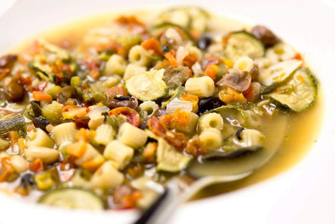 100% 7oz 1-Pan Classic Italian Minestrone-Tiberino's Real Italian Meals - Natural & Sun-Dried Ingredients from Italy |