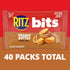 40 Packs (4 RITZ Bits Peanut Butter Sandwich Crackers, Bulk Lunch Snacks, Snack Boxes)