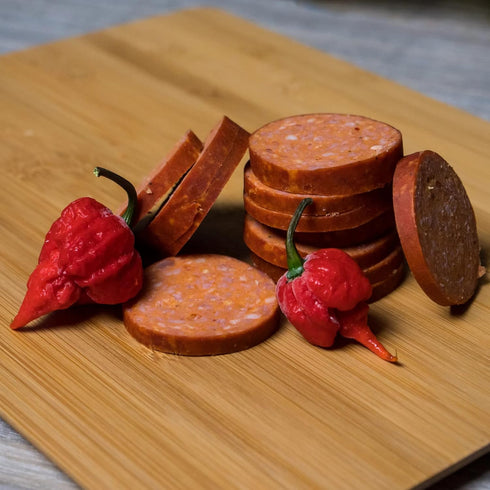 Summer Summer 12 (3 Pack) Pepper Joes Carolina Reaper Sausage Slow Smoked Spicy Sausage with Worlds Hottest Pepper