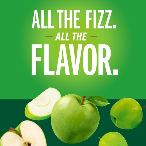 8.4 OZ, 24 IZZE Sparkling Water Juice Beverage Blend, Apple, No Sugar Added, FL Cans