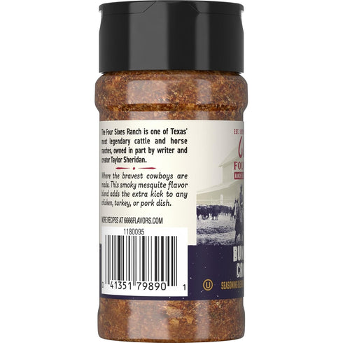 6666 Four Sixes Bunkhouse Campfire Seasoning, 3.4 Ounce