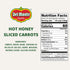14.5 oz. Pack 12 Del Monte Hot Honey Flavored Sliced Carrots, Cans