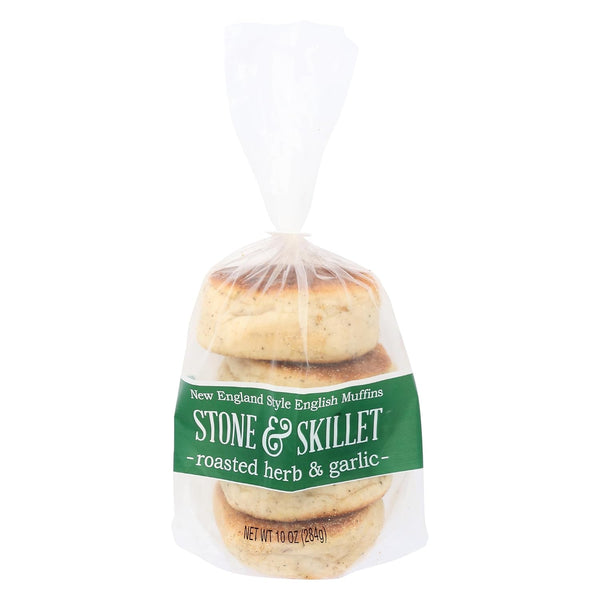 STONE & SKILLET Garlic Herb English Muffin, 12 OZ
