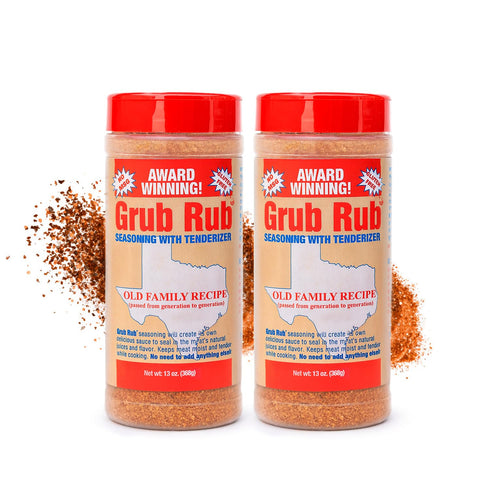 GRUB RUB BBQ Seasonings and Rubs, Bold Flavor for any cut Steak