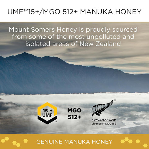 15+ 26pcs Lozenges Mount Somers UMF Manuka Honey Drops - Soothing Throat from New Zealand, Natural Relief for Sore