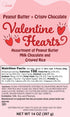 14 38 Chocolate Heart Candy, Individually Wrapped Milk Chocolate Peanut Butter Hearts and Crisp Chocolates, Wedding