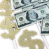The DaPai Set Dollar Bill Theme Cake Topper & Cupcake Toppers Birthday Party Decoration Cash Dollar Sign Cake Topper