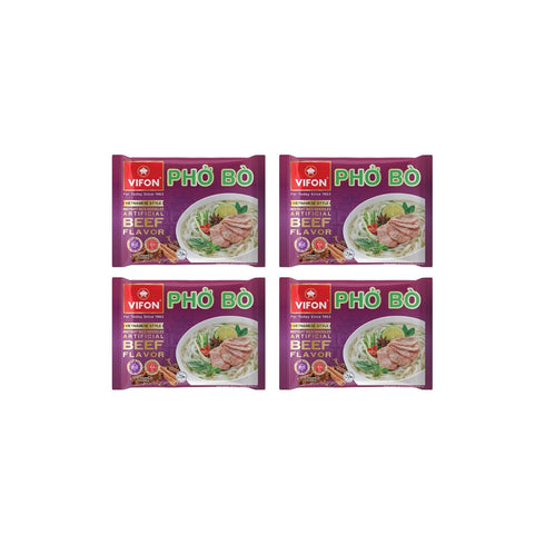 VIFON Ph B Vietnamese Style Instant Rice Noodles, 2.11 oz (Pack of 24)