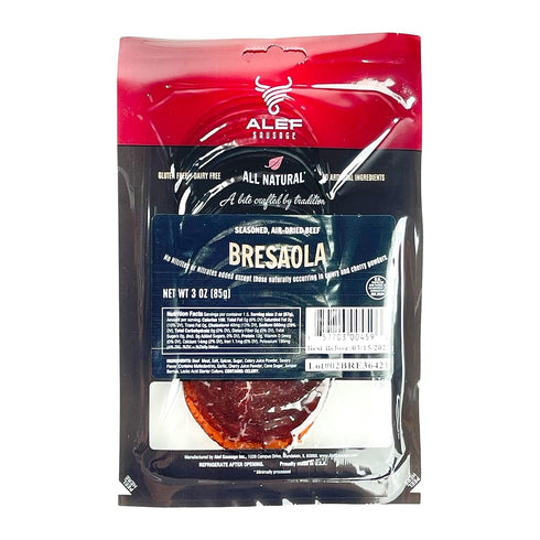 ALEF Sausage Bresaola Seasoned Air Dry Beef 3 Oz Gourmet Delight, Savory &