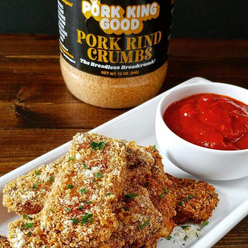 2 Pack! 12 Oz 2 Pack) Pork King Good - Pork Rind Breadcrumbs - Keto Friendly, Paleo, Gluten-Free, Sugar Free, Zero Carb