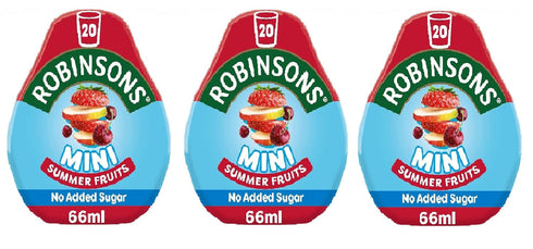 Robinsons Mini Summer Fruits On-The-Go Squash 66ml (Pack of 3)