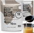 Ketostat Bone Broth Protein Powder Packets, Grass-Fed Beef (12 Pack, 18g) -