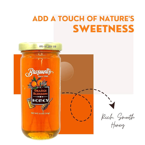Braswell's Premium Orange Blossom Honey - A Gourmet Delight
