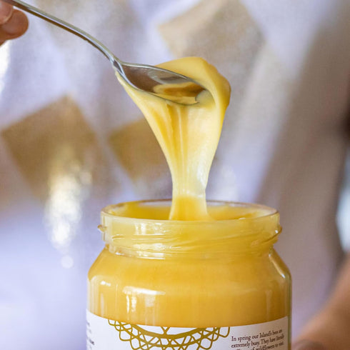 Mellona 100% Unfiltered(1KG) Raw Honey Unfiltered, Natural Creamy Golden Honey Raw Unprocessed, Unheated