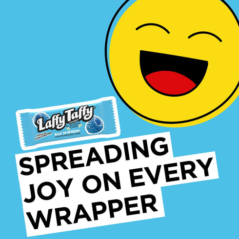 (145 Laffy Taffy Candy, Blue Raspberry Flavored, Individually Wrapped Candy Pieces)