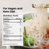 20 Packs, Hethstia Konjac Noodles Pasta, Konjac Jelly Pouch, Gluten-Free, Sugar-Free, Low Calorie, Low Carb, Low GI