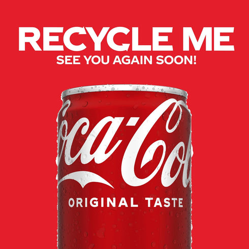 Pack 7.5 oz, 10 Pack Coca-Cola Soda Soft Drink Fridge Mini Cans, fl