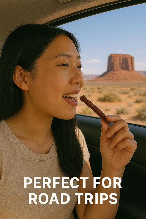 Weekend Jerky 8 oz, Sweet & Mild Beef Snack Sticks, Made in the USA with Utah-raised cattle