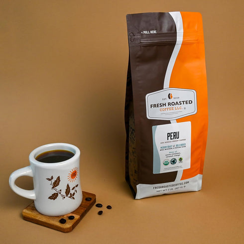 3rd 100% 2 lb (32 oz) Fresh Roasted Coffee, USDA Organic Peru | Party Tested for Pesticides, Mold, Mycotoxins, Kosher |