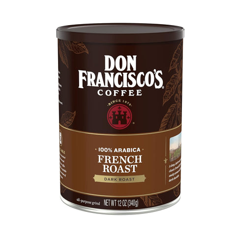 Don Francisco's Premium French Dark Roast Ground Coffee: Rich, Aromatic 100% Arabica