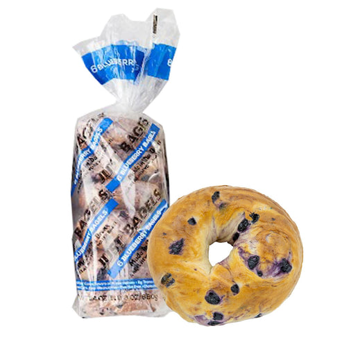 Just Bagels Blueberry Bagels - 2 Packs Of 6 Bagels Per Pack