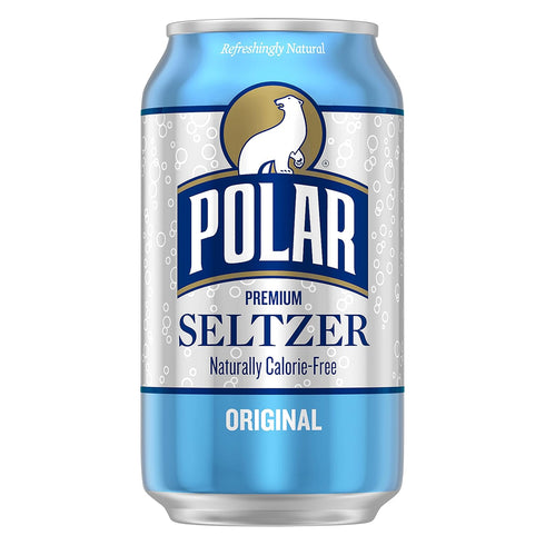 12 oz 18 pack Polar Seltzer Water Original, fl cans