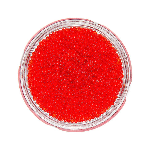 (50g Genki Red Tobiko Flying Fish Roe Premium Wild-Caught Taiwanese Caviar with Crisp Pop Texture for Sushi, Nigiri