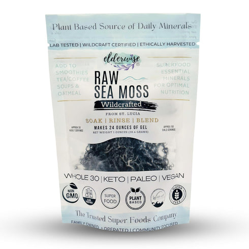 Sea Moss Aqua Marine Wildcrafted Raw Non-GMO Sundried Gel Makes 24oz (Green, Aqua Marine)