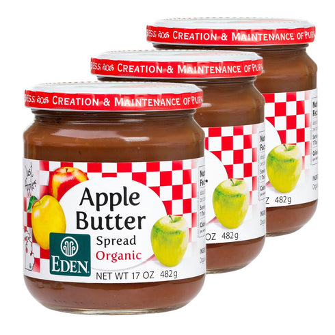 Eden Foods Apple Butter, Og, 17 Ounce (Pack of 3)