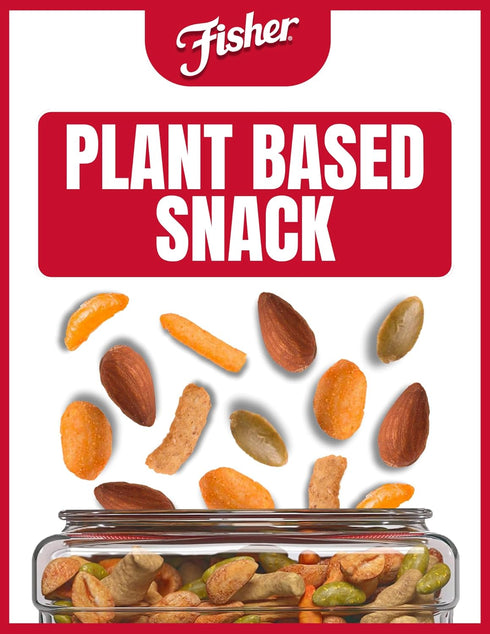 30 oz (Pack 1); Fisher Snack Tex Mex Bulk Trail Mix, of Hot & Spicy Peanuts, Almonds, Salsa Corn Sticks, Sesame Sticks