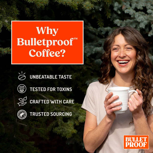 12 (Pack 3), Bulletproof The Mentalist Medium-Dark Roast Whole Bean Coffee, Ounces of Clean Coffee Tested for Toxins