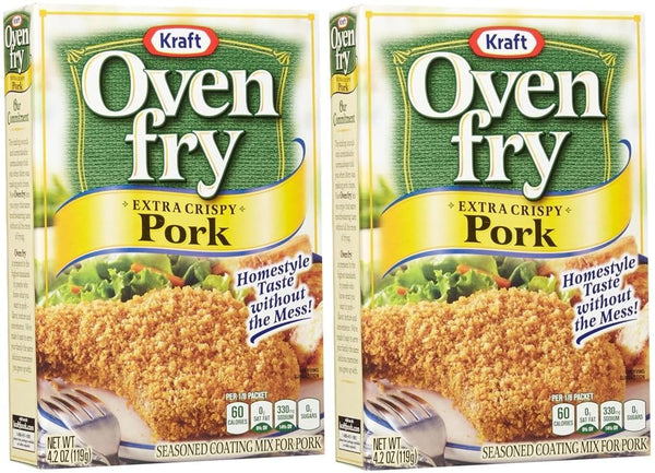 Generic 2 Pack - Oven Fry Extra Crispy 4.2oz Seasoned Coating Mix (Pork)