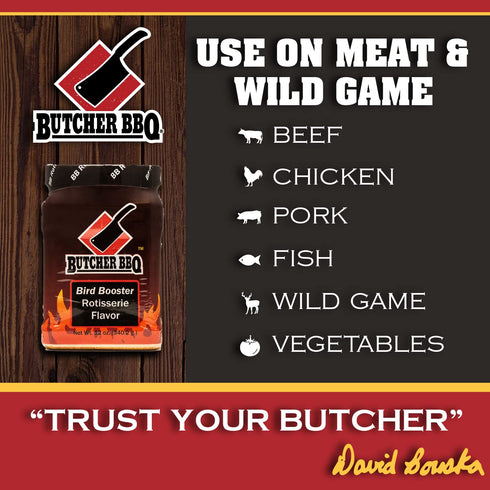Butcher BBQ | Bird Booster Rotisserie Turkey Injector Marinade | World Championship Winning Formula | Better Than